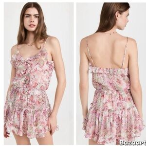 NWOT MISA Bambina Mini Dress Rainbow Paisley